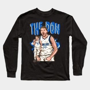 Luka Doncic The Don Cartoon Long Sleeve T-Shirt